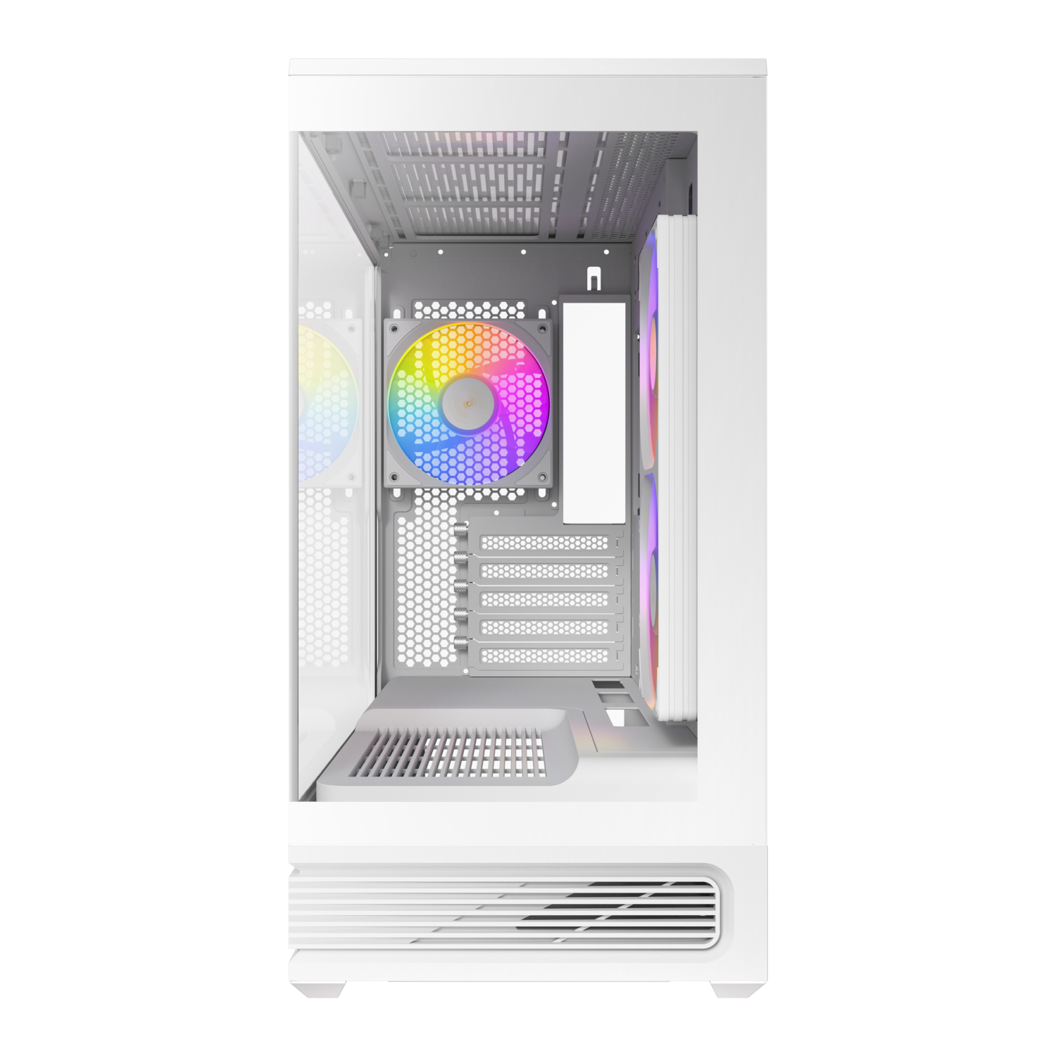 Antec C2M ARGB Compact Micro-ATX Gaming Chassis – White - Image 3