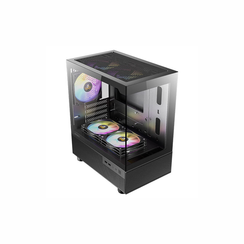 Antec CX200M Elite Micro-ATX ITX RGB Mini-Tower Gaming Chassis – Black - Image 3