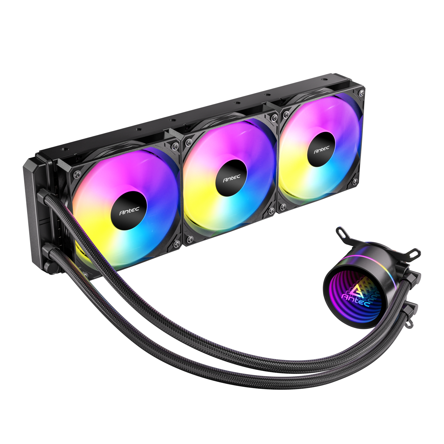 Antec Luna 360 ARGB CPU Liquid Cooler – Black - Image 2
